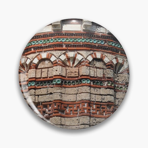 Item preview, Church of Christ Pantocrator colorful walls detail old town Nessebar Bulgaria designed and sold by goceris.