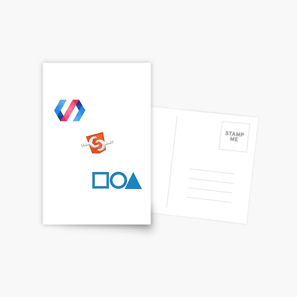 web components, polymer and litelement" greeting card