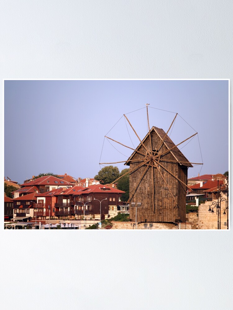 wooden windmill