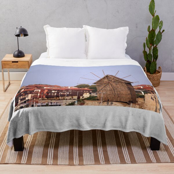 Item preview, old wooden windmill in Nessebar Bulgaria designed and sold by goceris.