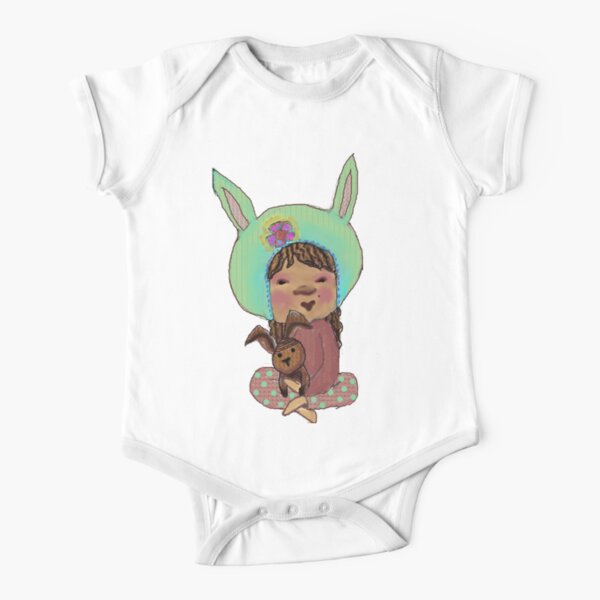 Bunny In Pyjamas Short Sleeve Baby One-Piece