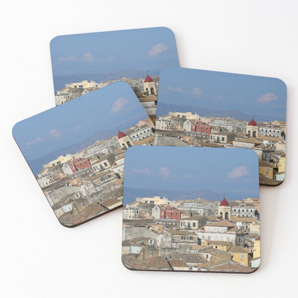 Item preview, Corfu town Kerkyra cityscape in summer Greece  designed and sold by goceris.