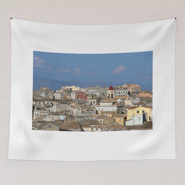 Item preview, Corfu town Kerkyra cityscape in summer Greece  designed and sold by goceris.