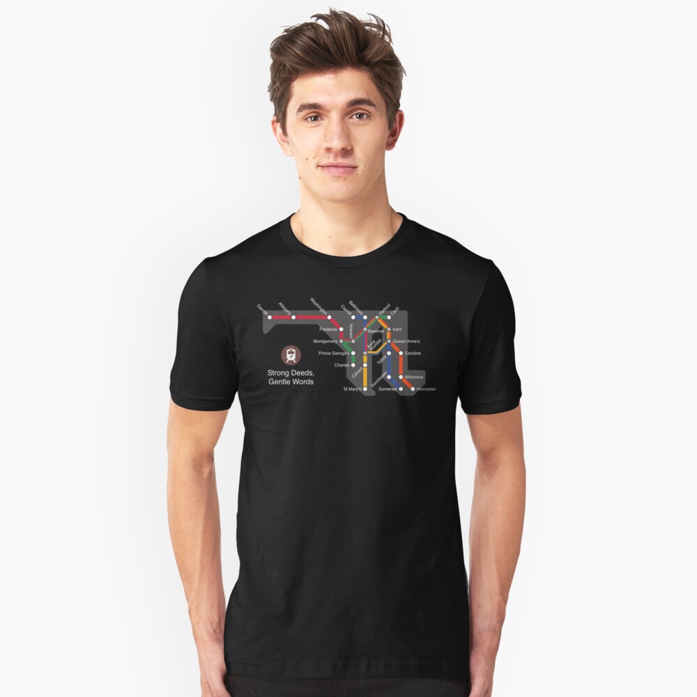 Maryland (white) Slim Fit T-Shirt