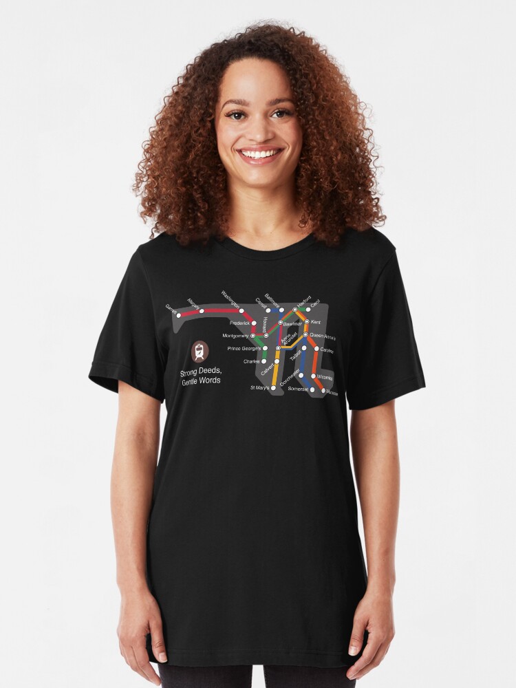 Alternate view of Maryland (white) Slim Fit T-Shirt