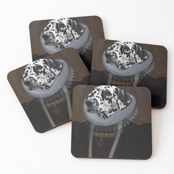 Item preview, Dalmatian Black Spot Dog Renaissance Portrait designed and sold by everyspender.