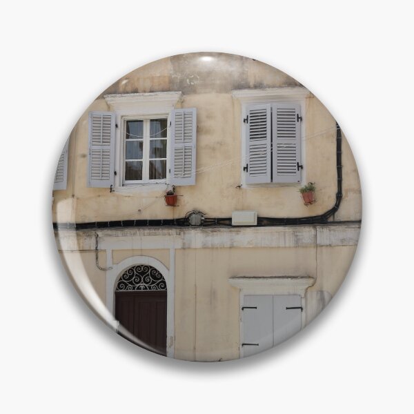 Item preview, Old building facade Corfu town Greece designed and sold by goceris.