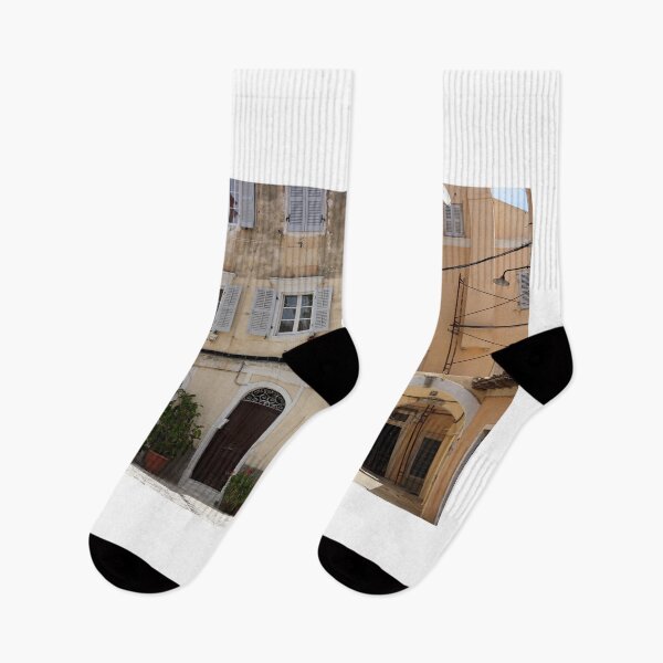 Item preview, Old building facade Corfu town Greece designed and sold by goceris.