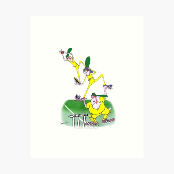 Aussie Cricket team work, tony fernandes Art Print