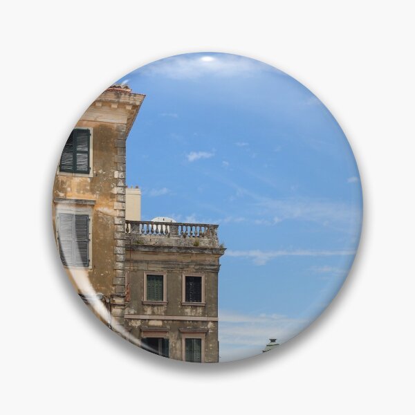 Item preview, Old buildings sea and blue sky Corfu Greece designed and sold by goceris.