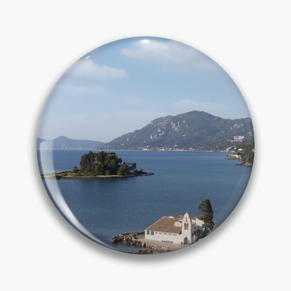 Item preview, Vlacherna monastery Corfu island Greece landscape designed and sold by goceris.