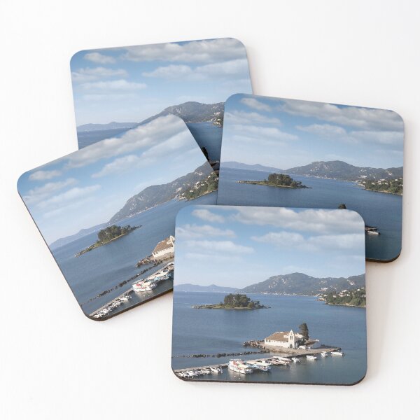 Item preview, Vlacherna monastery Corfu island Greece landscape designed and sold by goceris.