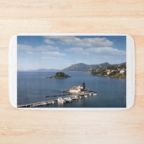 Item preview, Vlacherna monastery Corfu island Greece landscape designed and sold by goceris.