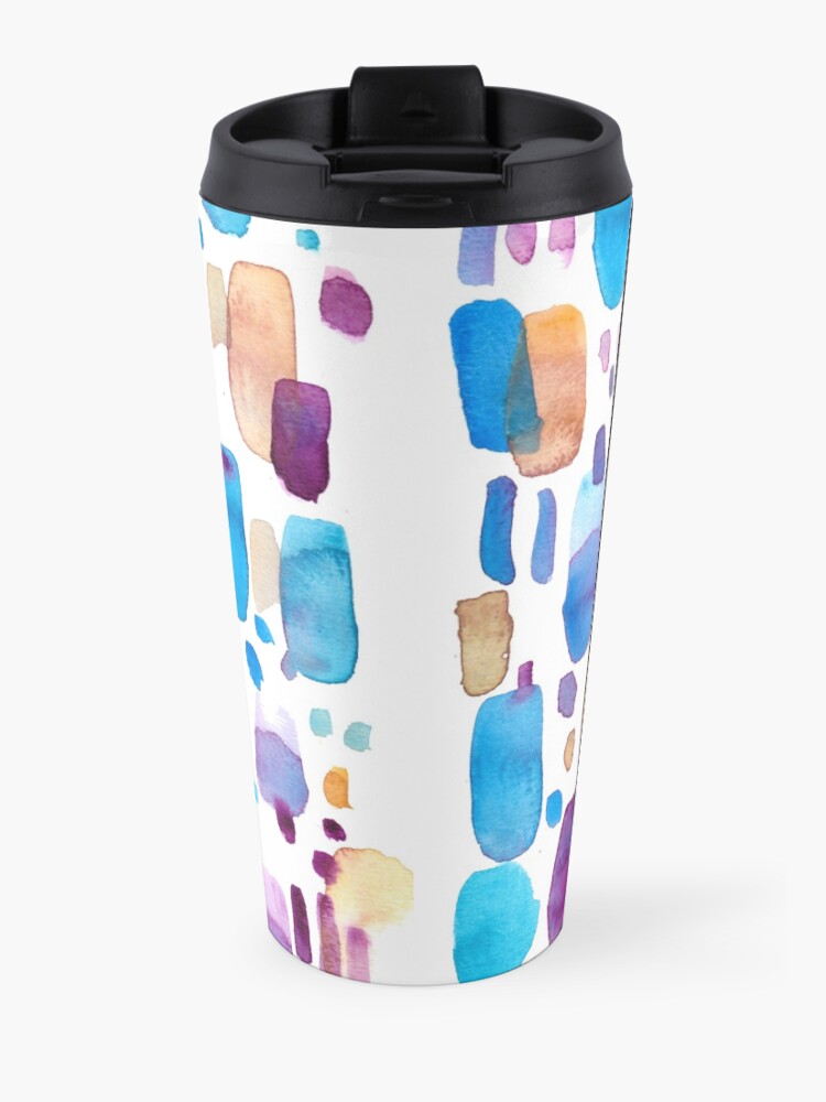 Alternate view of Watercolors blue and purple strokes Travel Mug