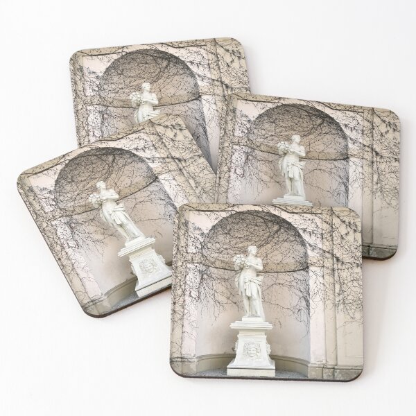 Item preview, Statue and wall with creeper plant in Vienna Austria designed and sold by goceris.