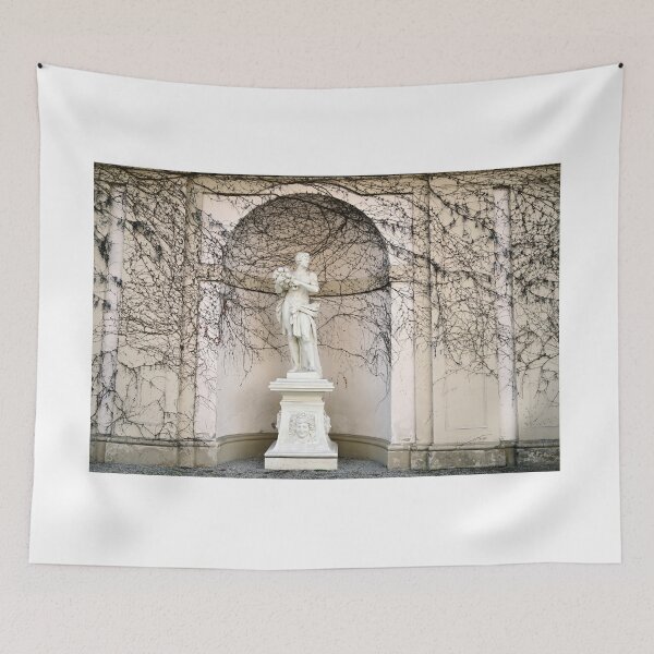 Item preview, Statue and wall with creeper plant in Vienna Austria designed and sold by goceris.