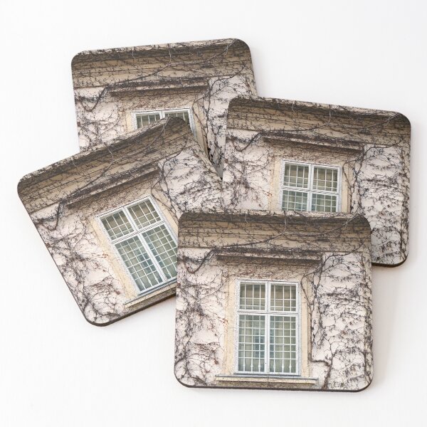 Item preview, wall with rustic window and creeper plant designed and sold by goceris.