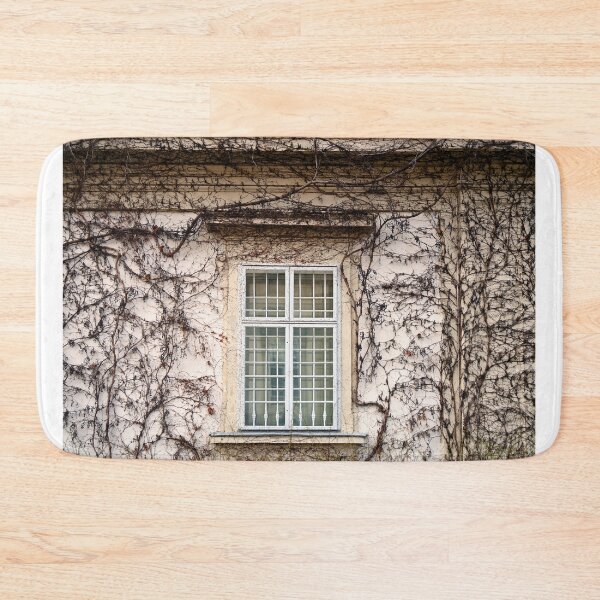 Item preview, wall with rustic window and creeper plant designed and sold by goceris.
