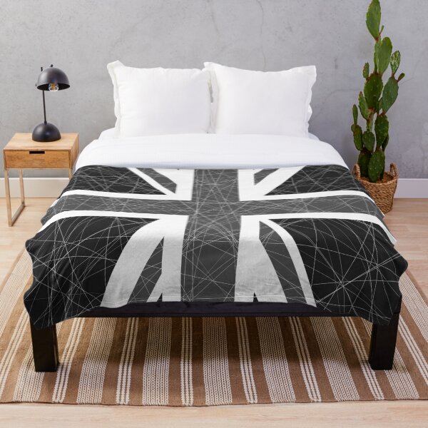 Artikelvorschau, Monochrome Union Jack Flagge entworfen und verkauft von ArtformDesigns.