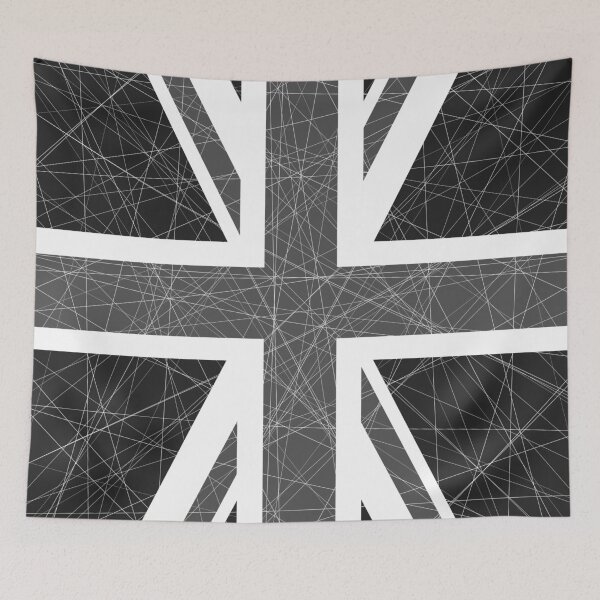 Item preview, Monochrome Union Jack Flag designed and sold by ArtformDesigns.