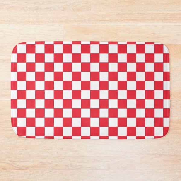 Item preview, Austrian National Colors | Plaid Pattern - Bright Red and White designed and sold by Dator-Abstracts.