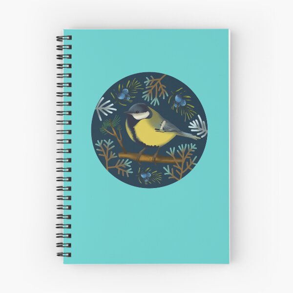 Item preview, Great Tit illustration with plants designed and sold by Pacesyte.
