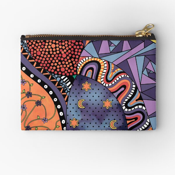 Item preview, Buntes Hippie-trippy verwirrtes Gekritzel designed and sold by ArtformDesigns.
