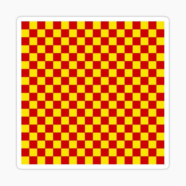 Item preview, USSR National Colors | Plaid Pattern - Bright Red and Yellow designed and sold by Dator-Abstracts.