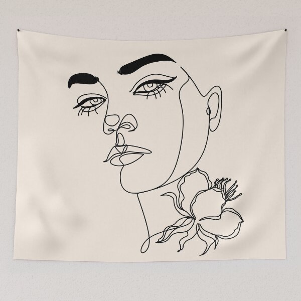 Item preview, Floral Line print | Minimalist line art  designed and sold by OneLinePrint.
