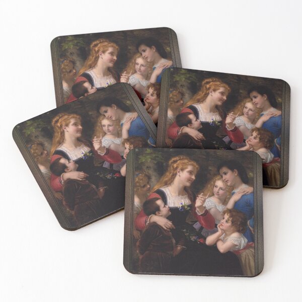Item preview, Children's Stories by Hugues Merle Fine Art Old Masters Reproductions designed and sold by Xzendor7 Digital Art Creations.