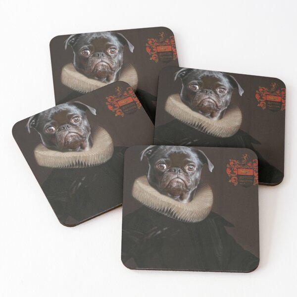 Item preview, Pug Dog Renaissance Portrait designed and sold by everyspender.