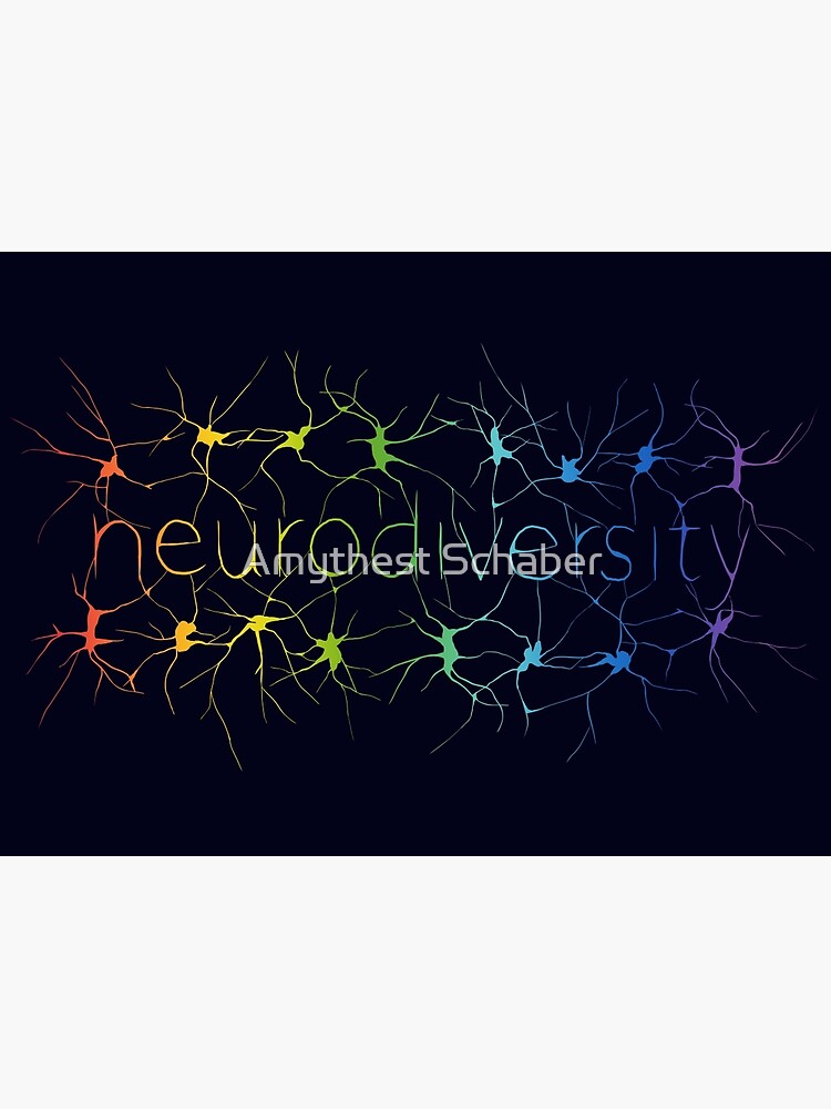 Neuron Diversity - Classic Rainbow by amythests