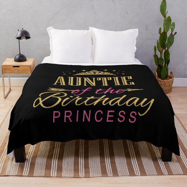 Item preview, Auntie Of The Birthday Princess Girls Party print designed and sold by Grabitees.