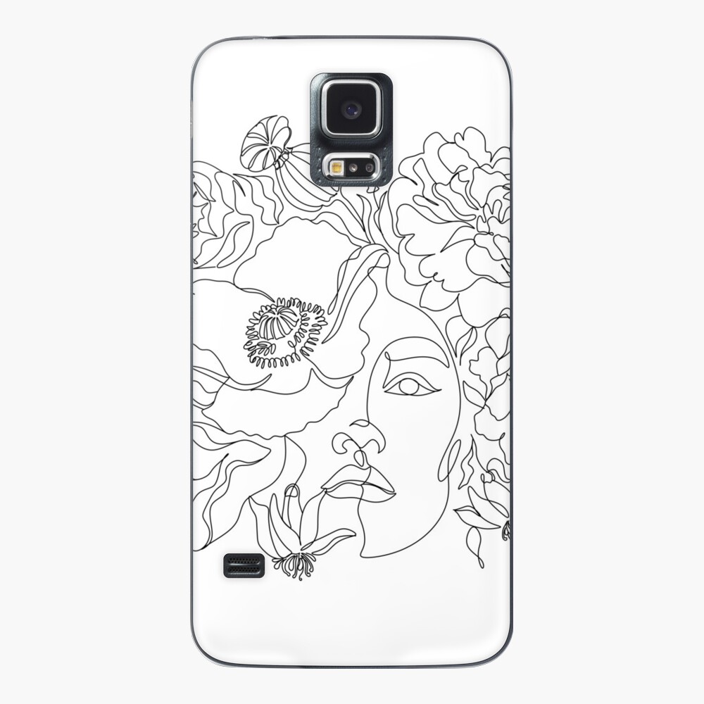 Abstract Faces Outline Samsung Case – BingCases