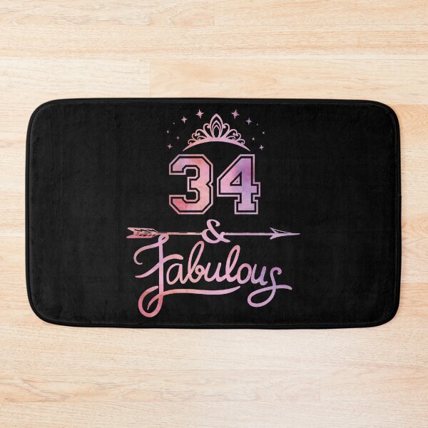 Item preview, Women 34 Years Old And Fabulous Happy 34th Birthday product designed and sold by Grabitees.