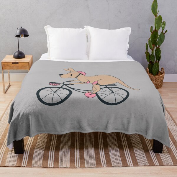 Item preview, Cute kangaroo rides a bicycle designed and sold by DerSenat.