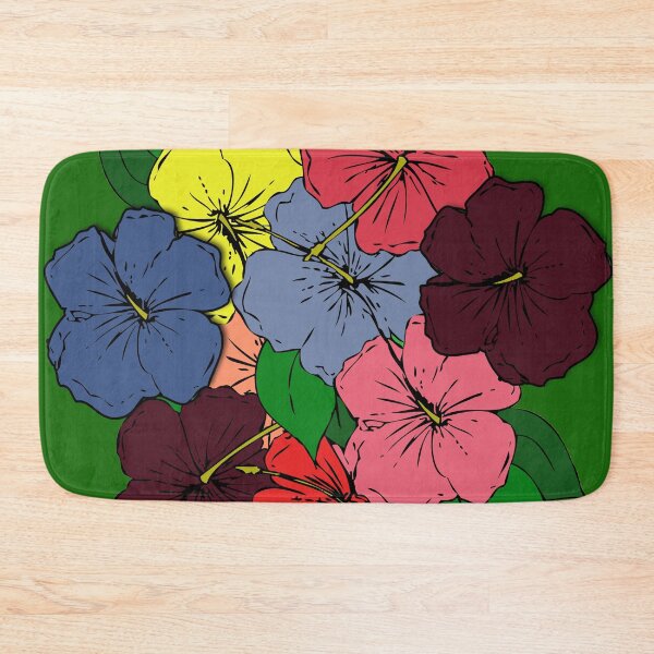 Item preview, Multicolored Hibiscus Flowers #5 designed and sold by HeadRubble.