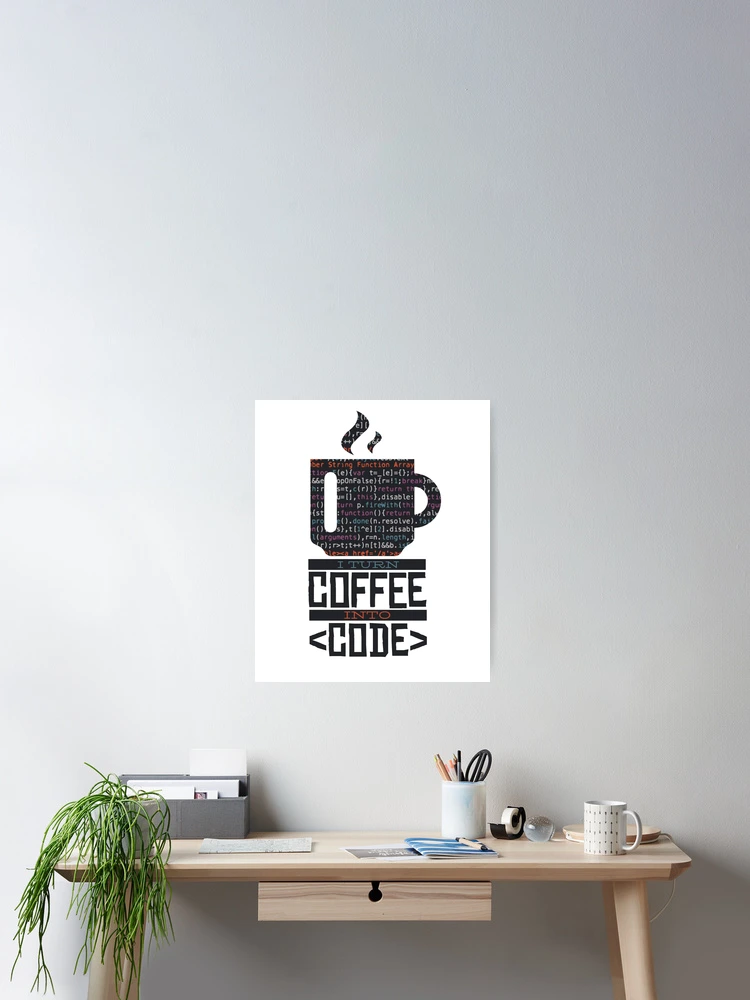 Thumbnail 2 of 3, Poster, Coffee code programmer developer designed and sold by DerSenat.
