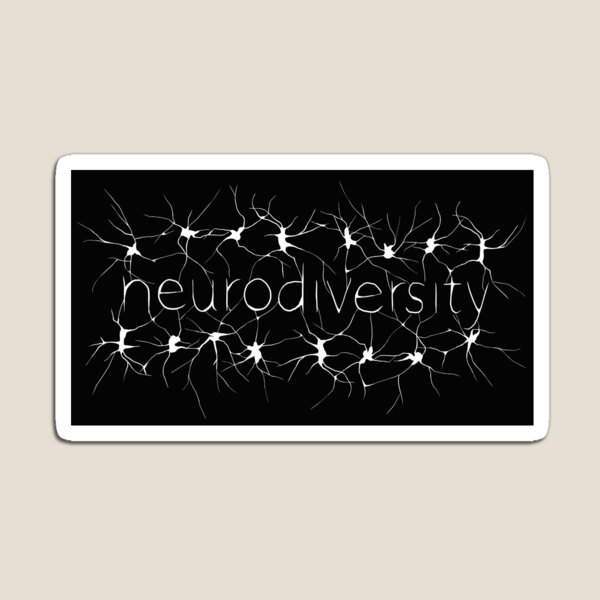 Artikelvorschau,  und Neurodiversität ist fantastisch!

Dieses Design kennzeichnet ein weißes verbindendes Neuronenmuster und das Wort "Neurodiversität" in einem stilisierten Typ, der die Form von Neuronen nachahmt.

PS. Ich spende 10% des Erlöses für den Verkauf dies entworfen und verkauft von Amythest Schaber.