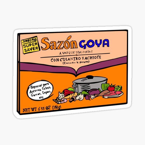 Sazon seasoning Art Sticker