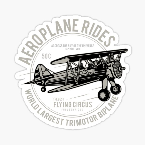 Item preview, Retro classtic areoplane rides. flying circus designed and sold by FunkyJoes.