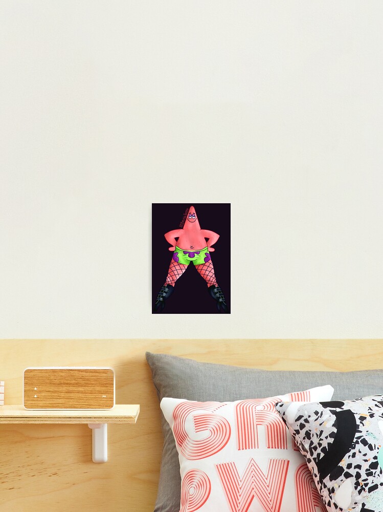 Patrick Star with boots Photographic Print by frangipanms