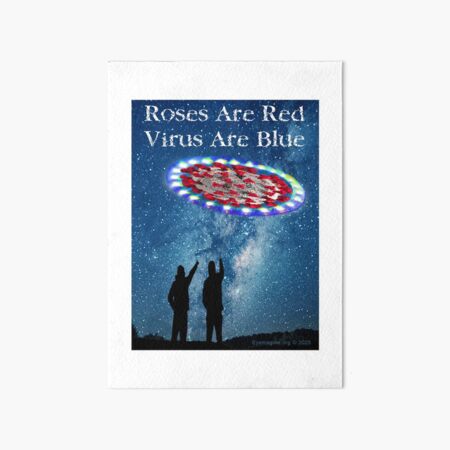 Virus Are Blue Art Board Print