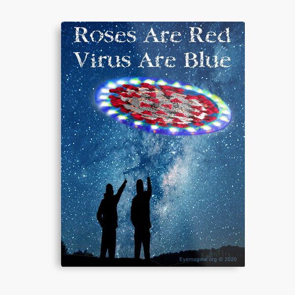 Virus Are Blue Metal Print