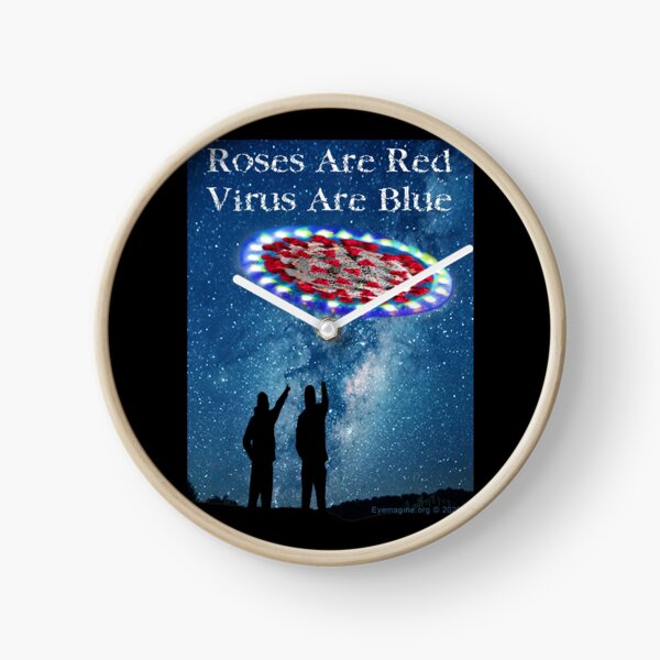Virus Are Blue Clock