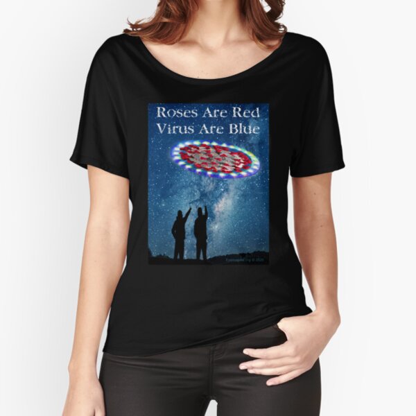 Virus Are Blue Relaxed Fit T-Shirt