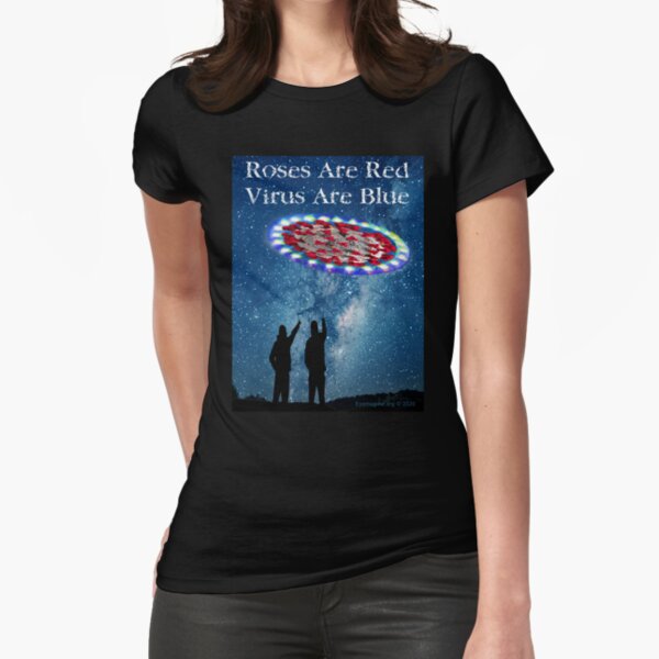 Virus Are Blue Fitted T-Shirt