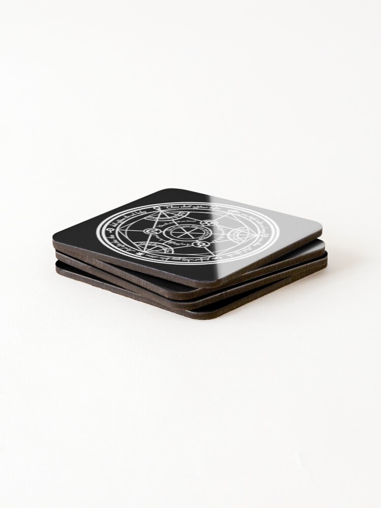 Alternate view of Human Transmutation Circle Coasters (Set of 4)
