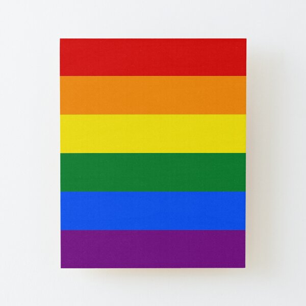 Regalos y productos de Rainbow Flag Lámina montada de madera