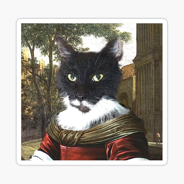 Madame Filou, seafaring cats Sticker